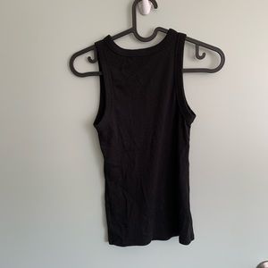 High neck long tank top
